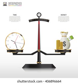 Business golden style price scale Infographics template. Vector illustration