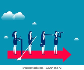 Business good teamwork. Business vector illustration

