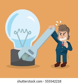 business gorilla fixing bulb