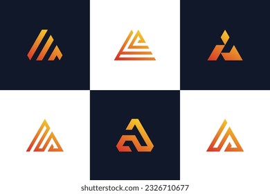 FirmenFarbverlauf-Brief-Logo-Vektordesign-Konzept