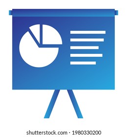 Business Gradient Slideshow Icon For Project Assets. Flat Icon