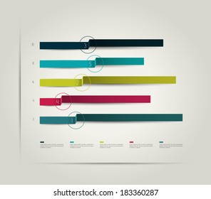 Business graph. 3 D exclusive infographic chart.