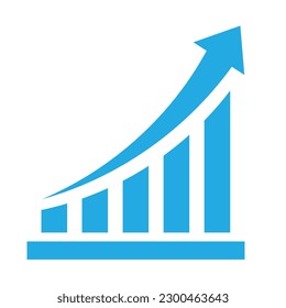 gráfico de negocios con flecha,gráfico de barras