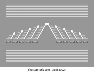 Business graph chart. Abstract illustration for your presentation.