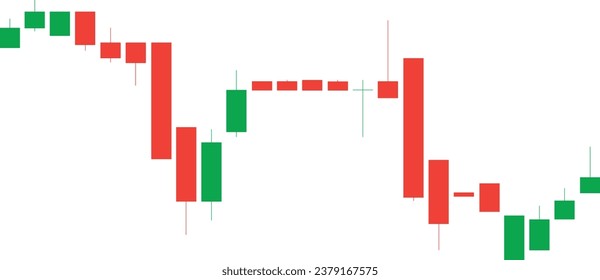 Business graph chart bull bear candle vector transparent background