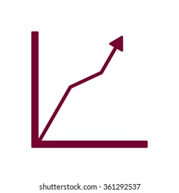 Business graph and chart icon