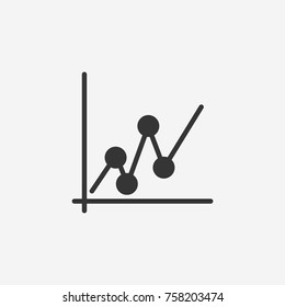Business graph and chart icon illustration isolated vector sign symbol