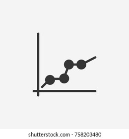 Business graph and chart icon illustration isolated vector sign symbol