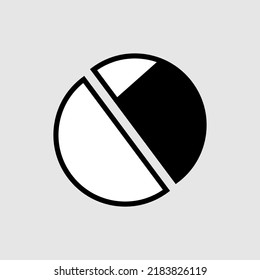 Gráfico comercial e icono de gráfico. Icono de estadísticas y análisis. Estadística y datos, dinero, diagrama gráfico. Ilustración vectorial aislada en el fondo.
