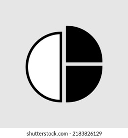 Wirtschaftsdiagramm und Diagramm-Symbol Statistik und Analytik Symbol. Statistik und Daten, Geld, Diagramm. Vektorgrafik einzeln auf Hintergrund.