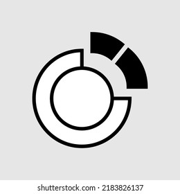 Business graph and chart icon. Statistics and analytics icon. Statistic and data, money, chart diagram. Vector illustration isolated on background.