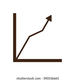 Business graph and chart icon, vector illustration.  