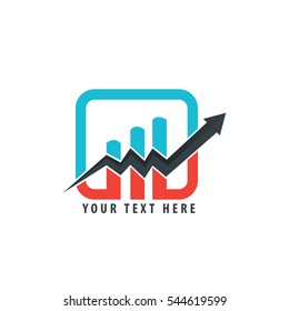 Business Graph or Chart Logo for Company