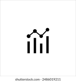 Business graph chart stock icon