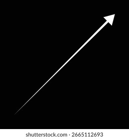 Business graph chart with upward trend arrow icon illustration,