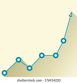 Business graph and chart. vector illustration