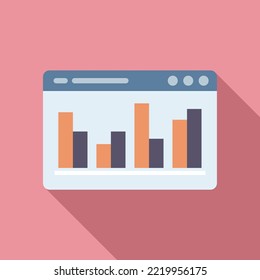 Business Graph Comparison Icon Flat Vector. Scale Compare. Money Finance