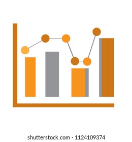 Business graph icon