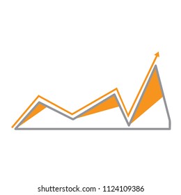 Business graph icon
