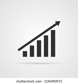 Business graph icon