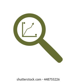 Business graph icon.