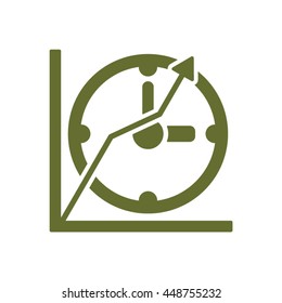 Business graph icon.