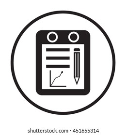 Business graph icon.