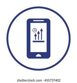 Business graph icon.