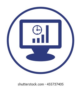 Business graph icon.