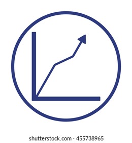 Business graph icon.