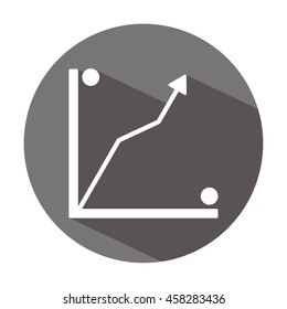 Business graph icon.
