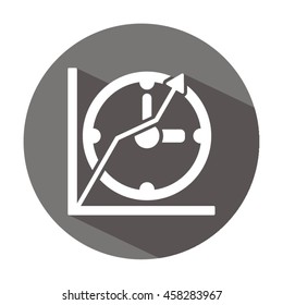 Business graph icon.
