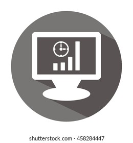 Business graph icon.