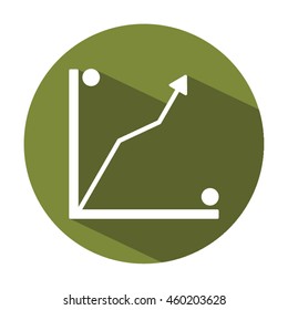 Business graph icon.