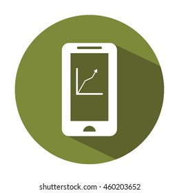 Business graph icon.