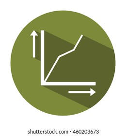 Business graph icon.