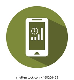 Business graph icon.