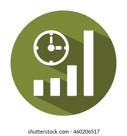 Business graph icon.