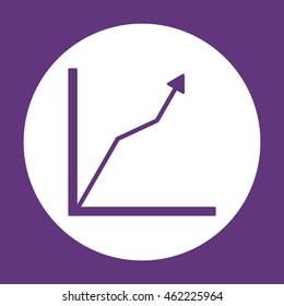 Business graph icon.