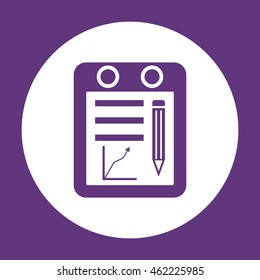 Business graph icon.