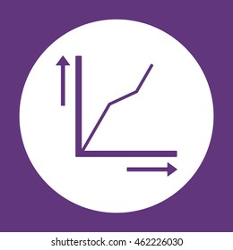 Business graph icon.