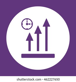 Business graph icon.