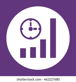 Business graph icon.