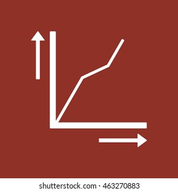 Business graph icon.