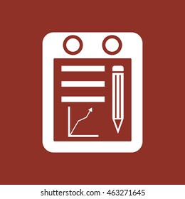 Business graph icon.