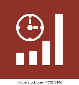 Business graph icon.
