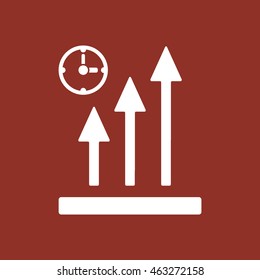 Business graph icon.