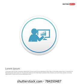 Business graph icon 