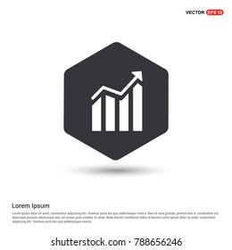 Business graph icon Background icon template