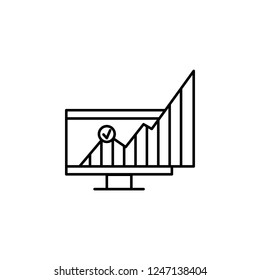 business graph icon. Element of business icon. Premium quality graphic design icon. Signs and symbols collection icon for websites, web design, mobile app